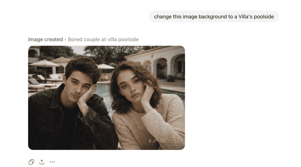 GPT 1.5 change background example