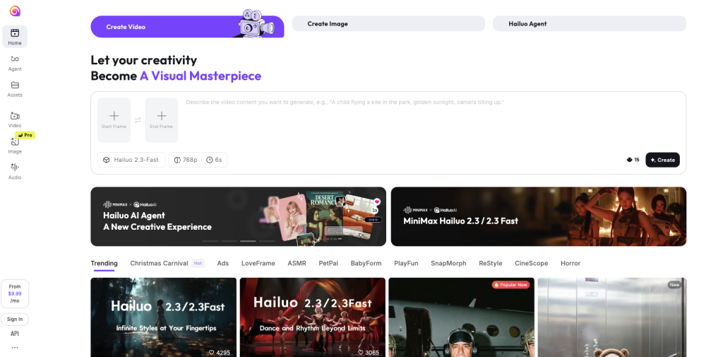 kling ai alternatives: hailuo ai