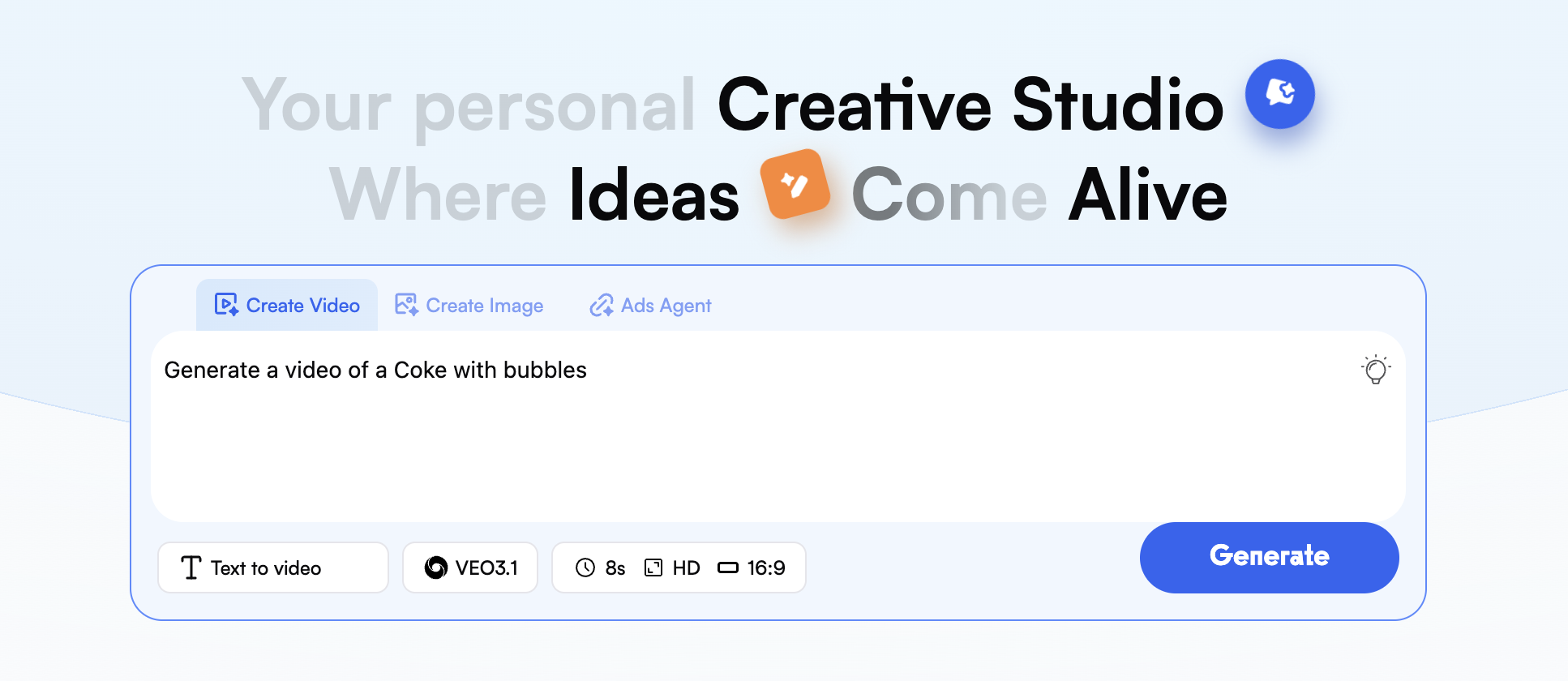 step 2 of using creati veo 3 model
