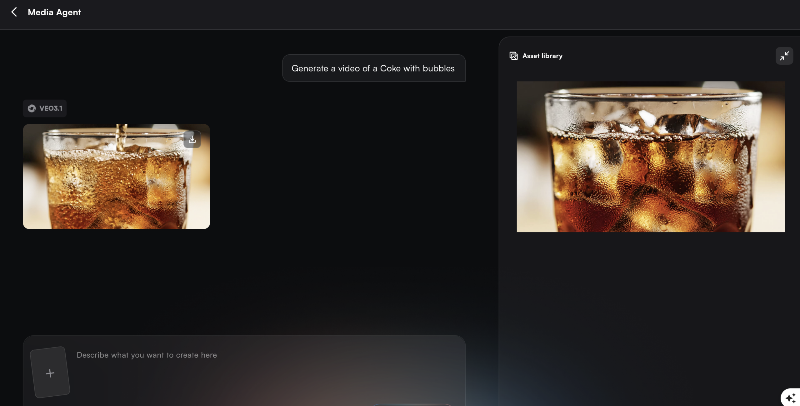 step 1 of using creati veo 3 model
