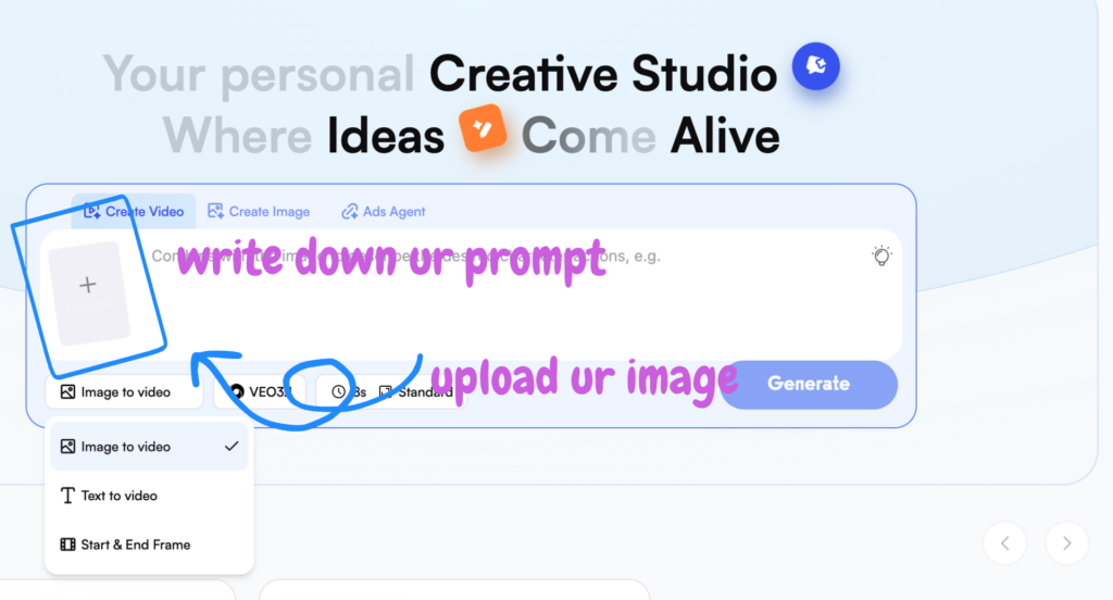 use text to vibe video